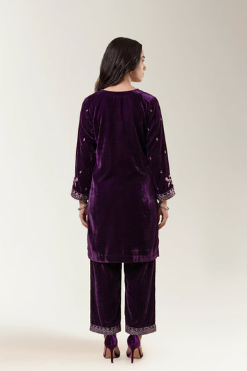 Dyed Embroidered Teens 2PC