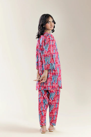 Embroidered Khaddar Red Teens 2PC