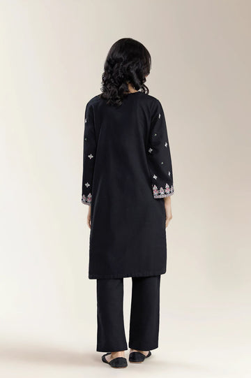 Embroidered Khaddar Black Teens 2Pc