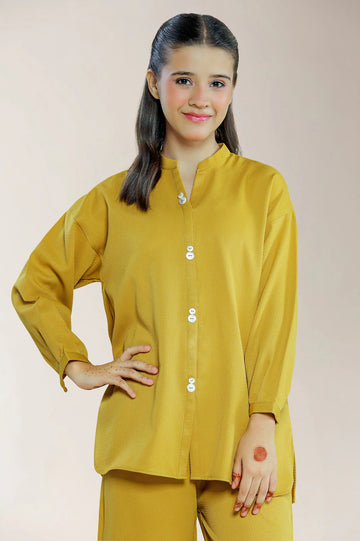 Polyester Dobby Mustard Teens 2PC