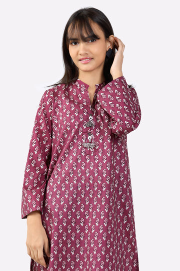 Maroon Printed Teens 2PC