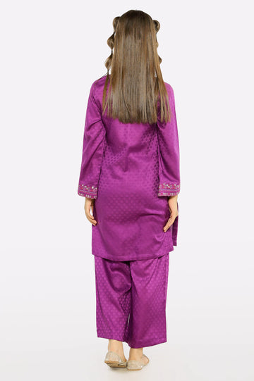 Purple Embroidered Teens 2PC