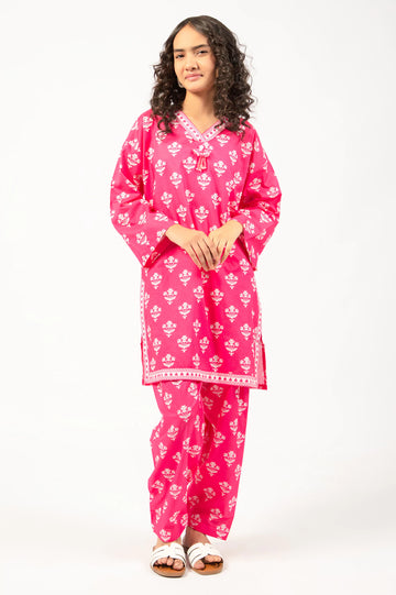 Pink Printed Teens 2PC