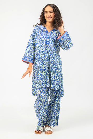 Blue Printed Teens 2PC