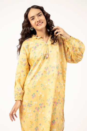 Yellow Printed Teens 2PC