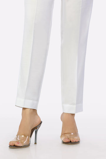 Women Plain White Pant Trouser