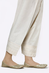 Dark Beige Cambric Trouser From Diners