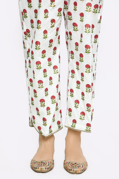 Cream Cambric Trouser From Diners