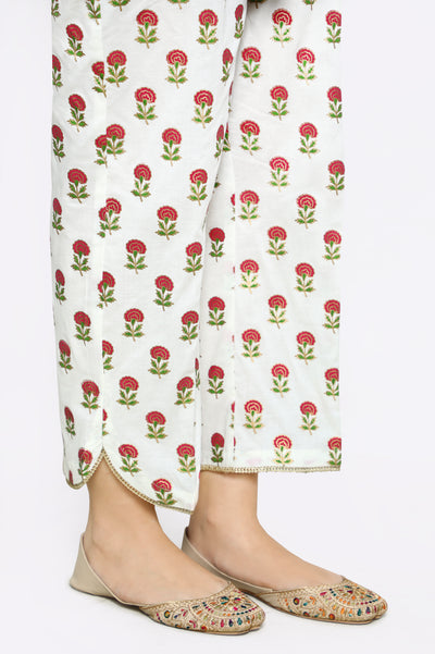 Cream Cambric Trouser From Diners