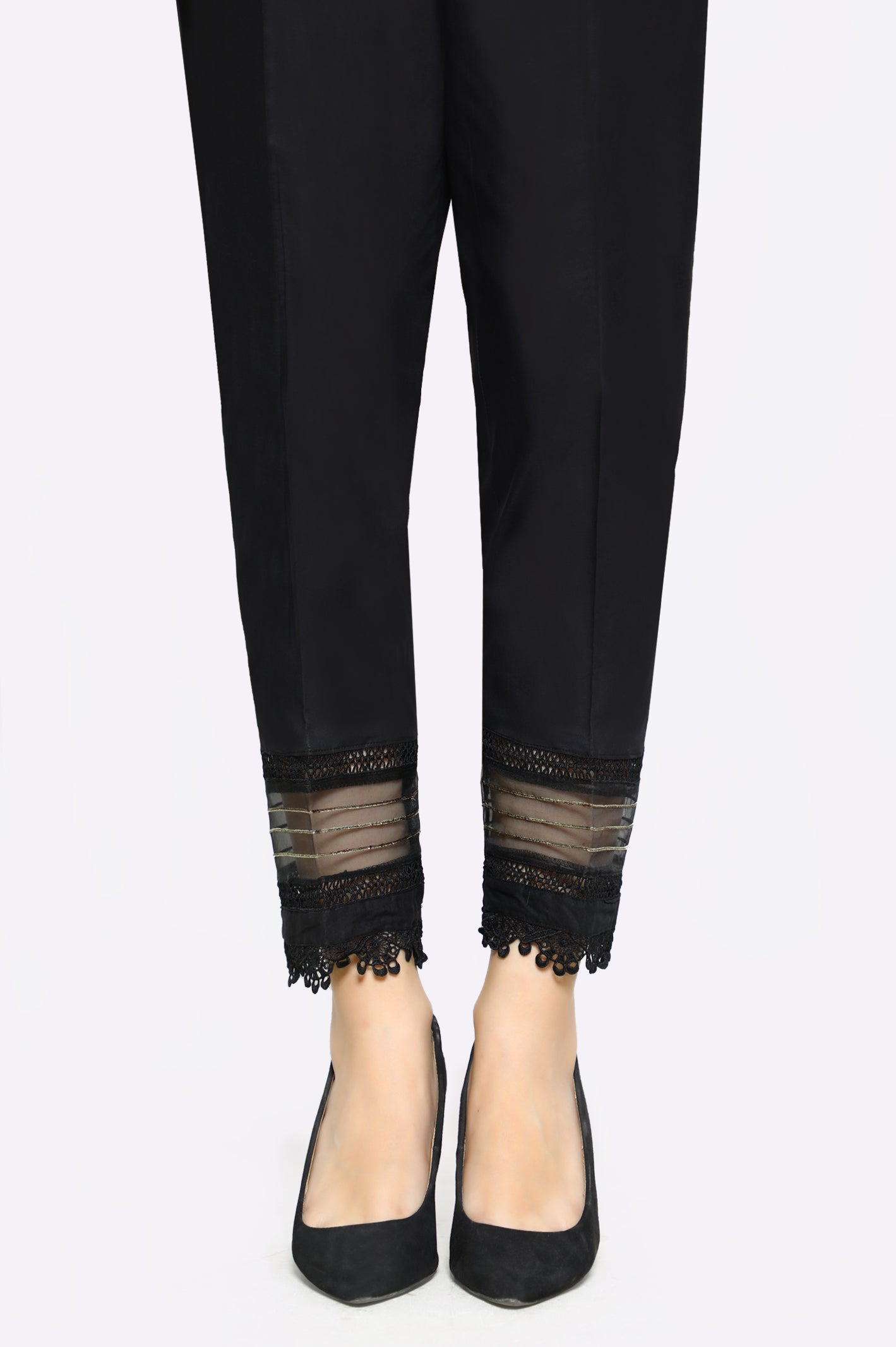 Black Cambric Trouser From Diners