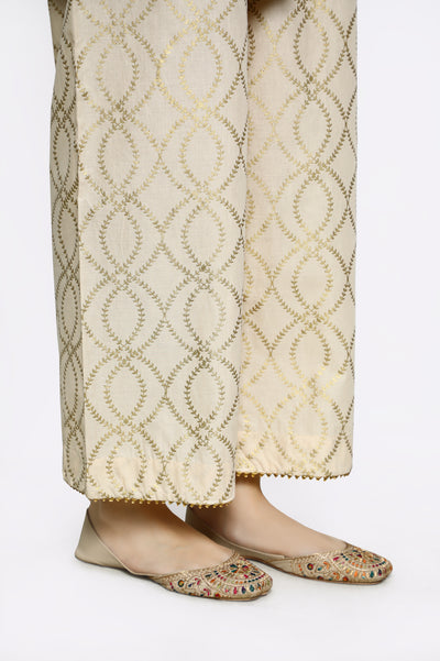 Beige Cambric Trouser From Diners