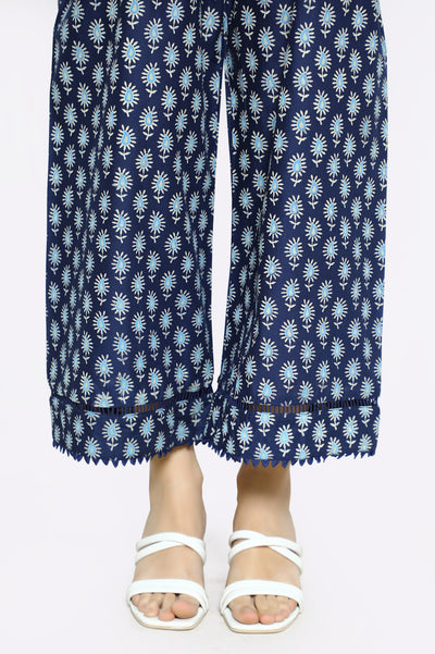 Navy Blue Cambric Trouser From Diners