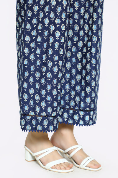 Navy Blue Cambric Trouser From Diners