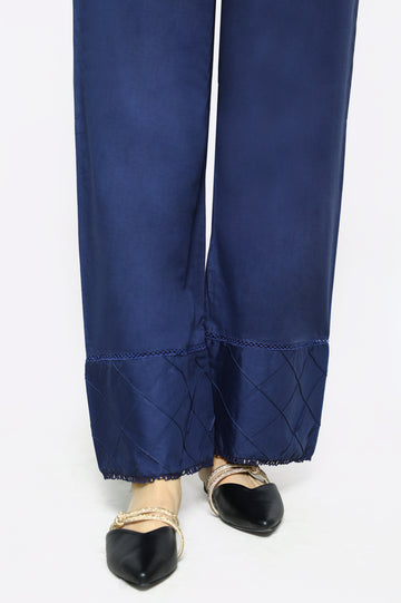 Navy Blue Cambric Trouser From Diners