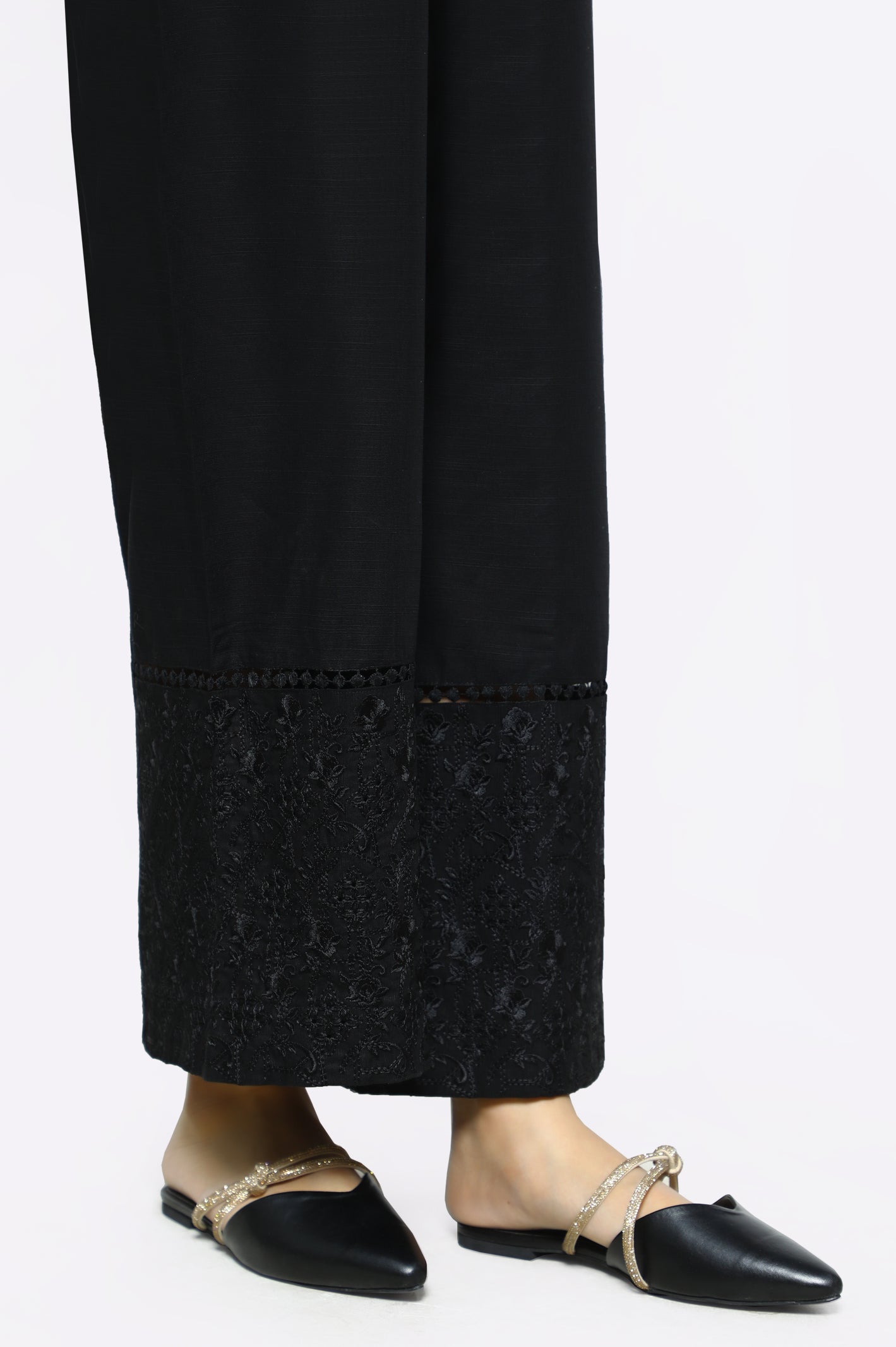 Black Khaddar Trouser From Diners