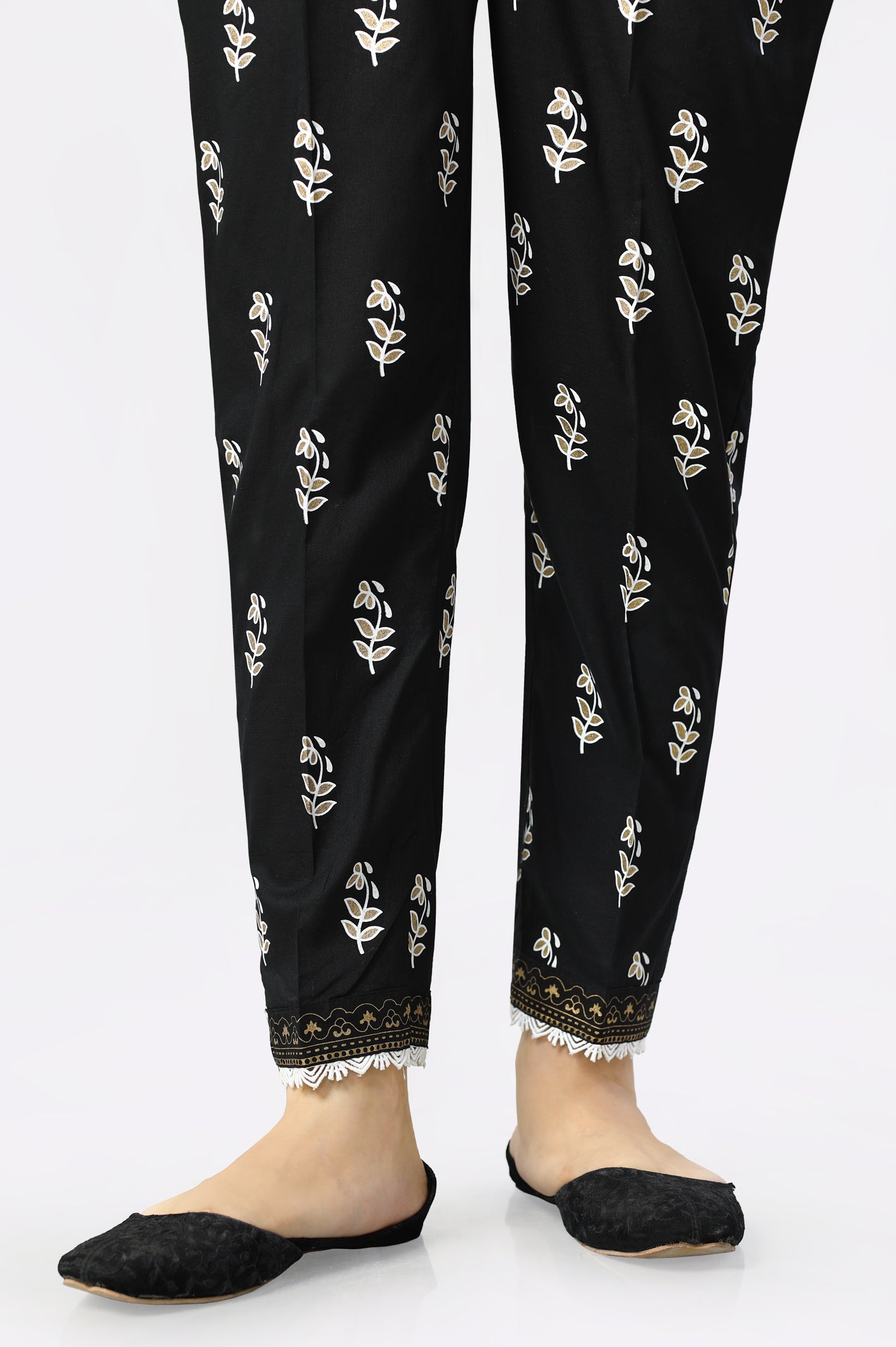 Black Cambric Trouser From Diners