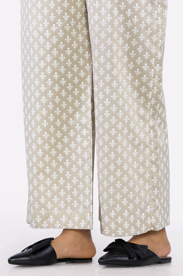 Beige Printed Trouser From Diners