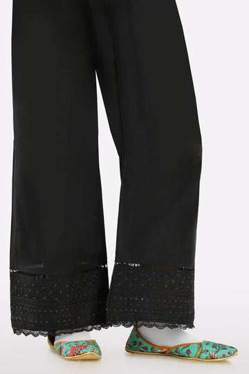 Black Embroidered Trouser