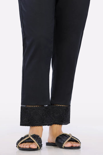 Black Embroidered Trouser From Diners