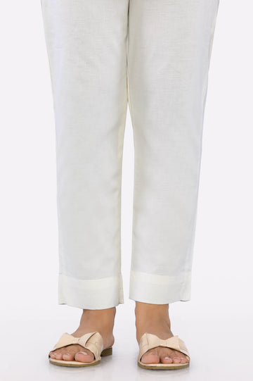 Cream Plain Trouser From Diners