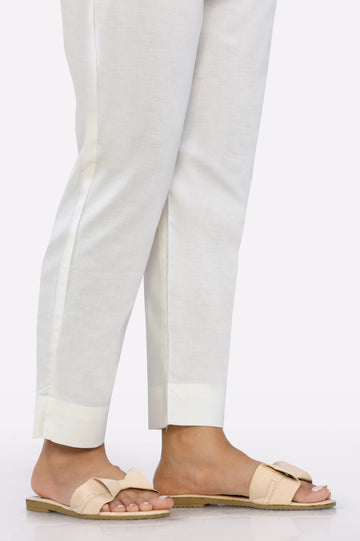 Cream Plain Trouser From Diners