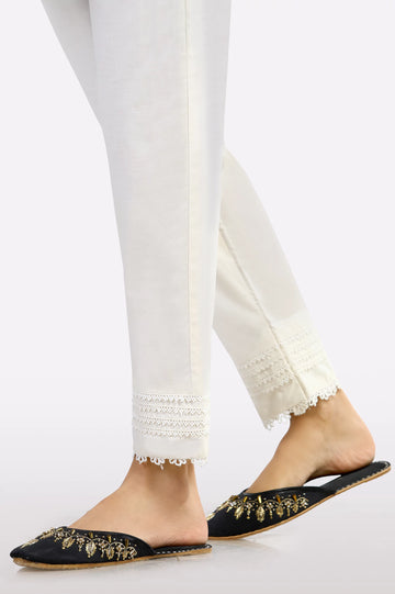 Cream Lace Trouser
