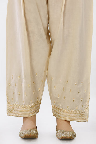 Beige Cambric Shalwar From Diners