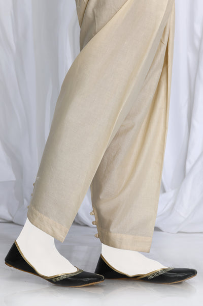 Beige Cambric Shalwar From Diners