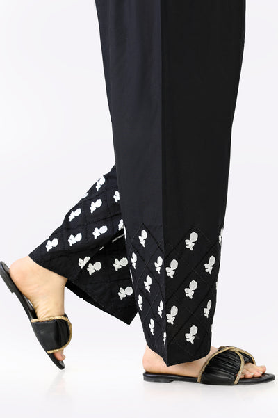 Black Cambric Shalwar From Diners