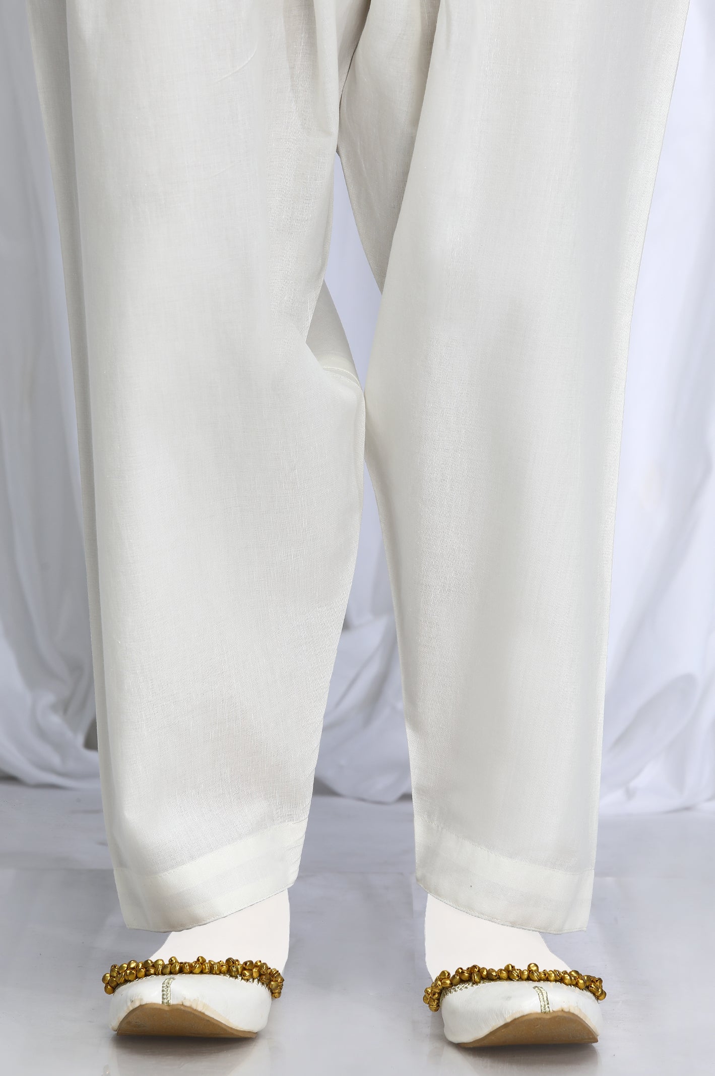 Off White Cambric Shalwar From Diners