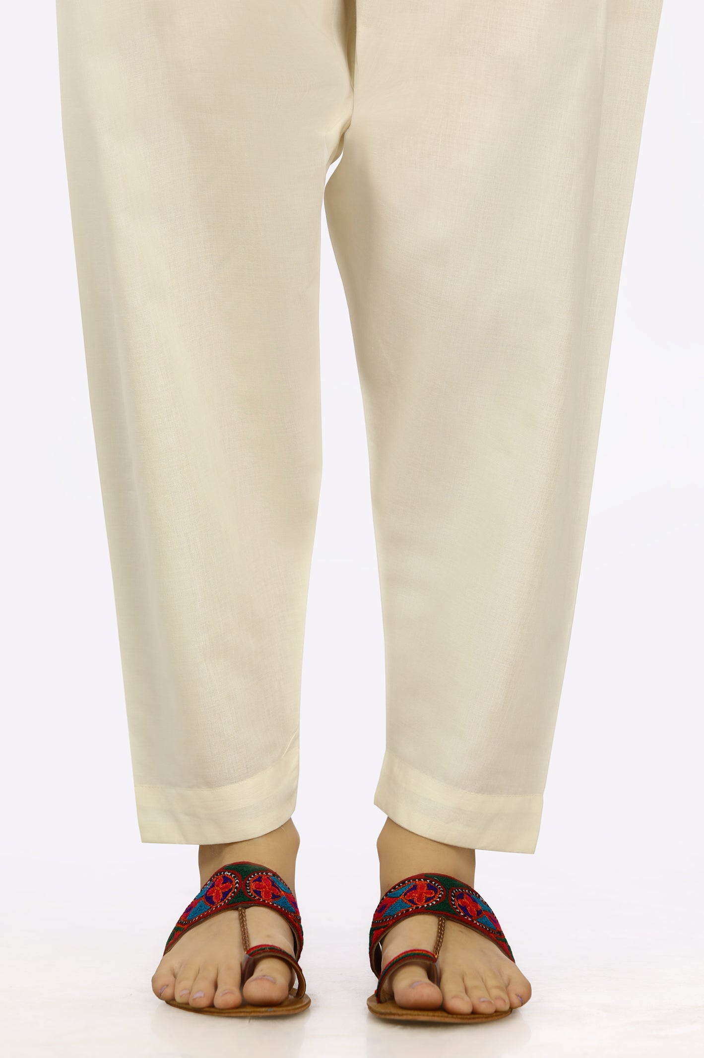 Cream Cambric Shalwar From Diners