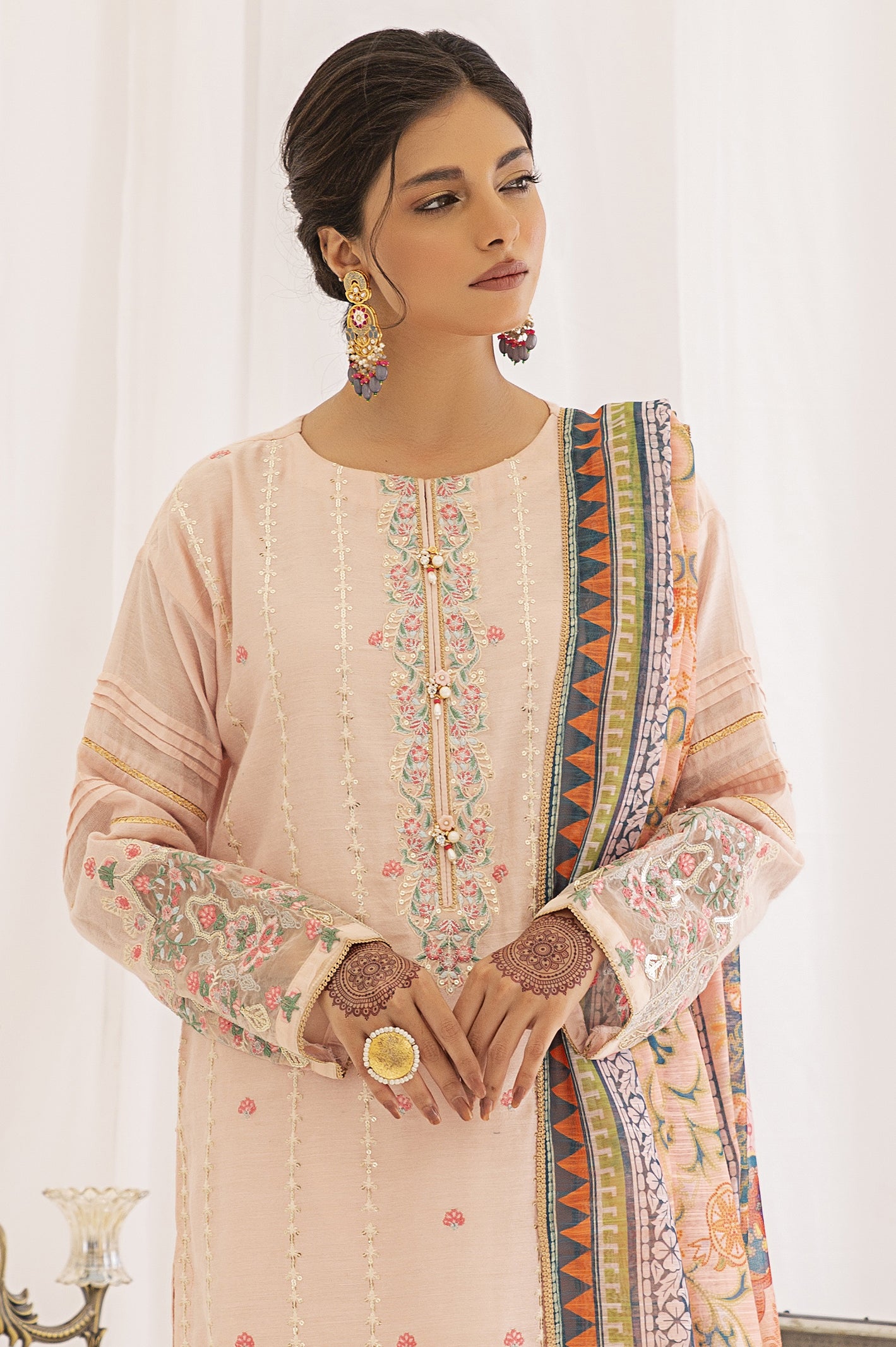 3PC Unstitched Embroidered Suit From Diners