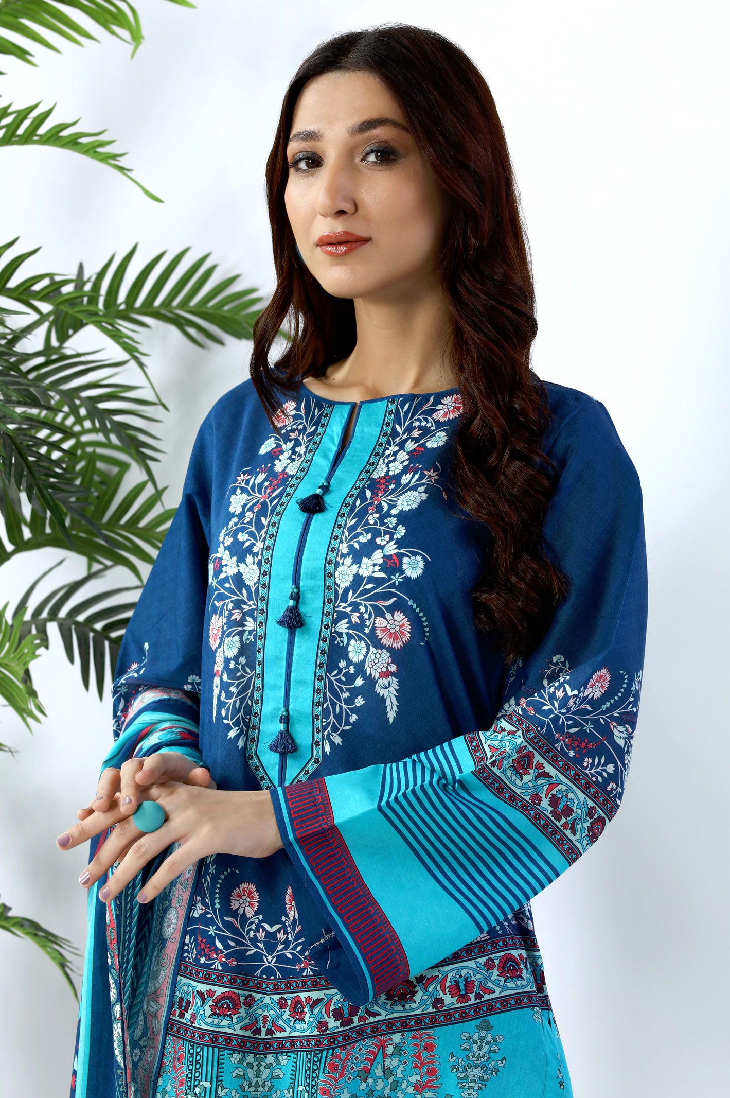 3PC Unstitched Embroidered Suit From Diners