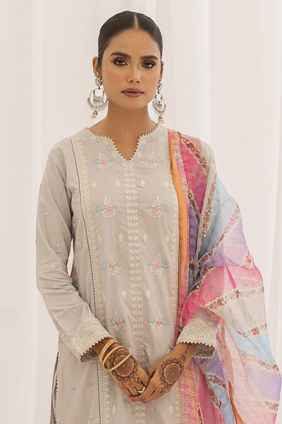 3PC Unstitched Embroidered Suit From Diners