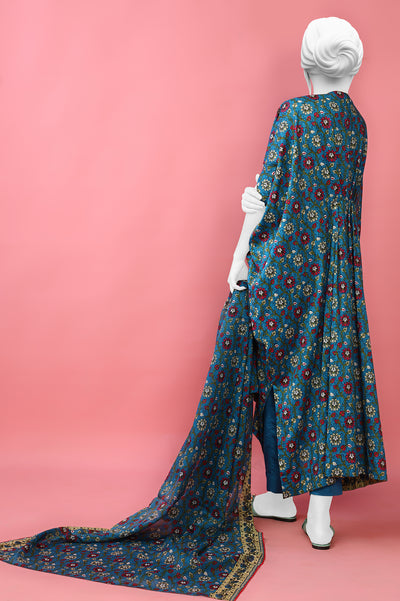3PC Unstitched Lawn Printed Suit From Diners