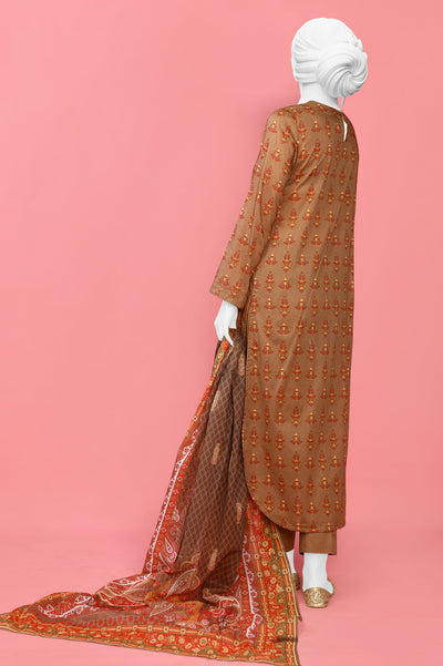 3PC Unstitched Lawn Printed Suit From Diners