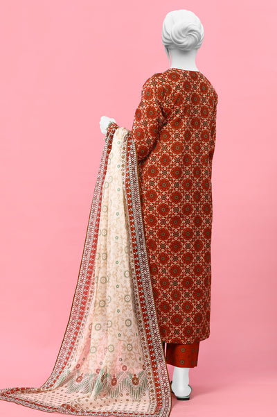 3PC Unstitched Lawn Printed Suit From Diners