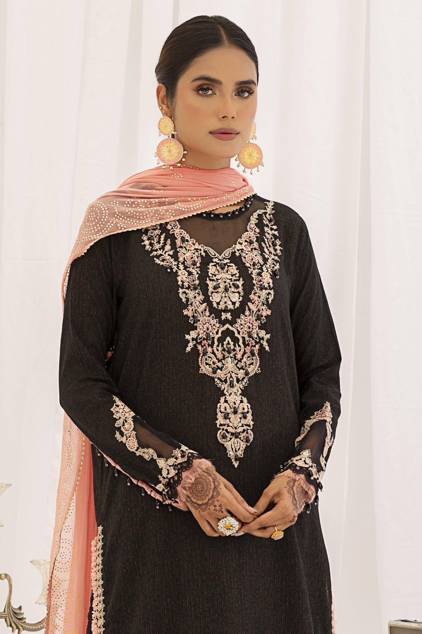 3PC Unstitched Embroidered Suit From Diners