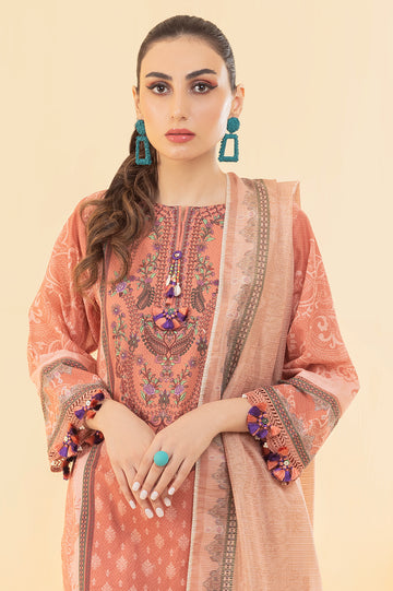 3PC Unstitched Lawn Printed Suit From Diners