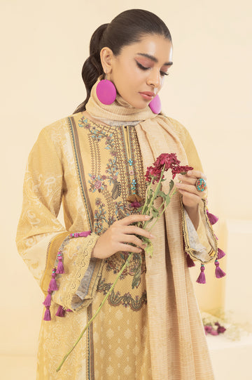 3PC Unstitched Printed