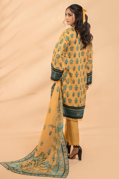3PC Unstitched Lawn Printed Suit From Diners