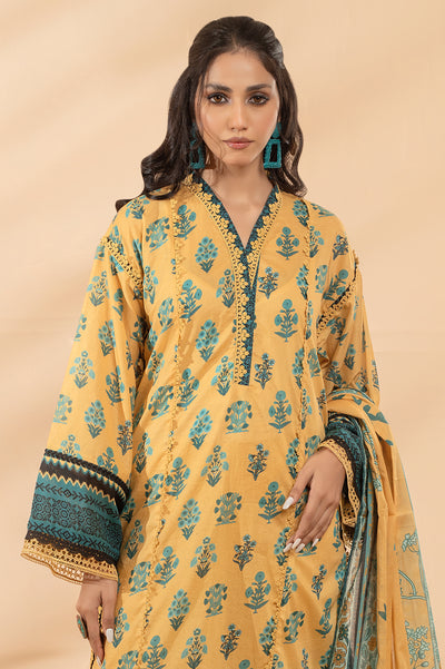 3PC Unstitched Lawn Printed Suit From Diners