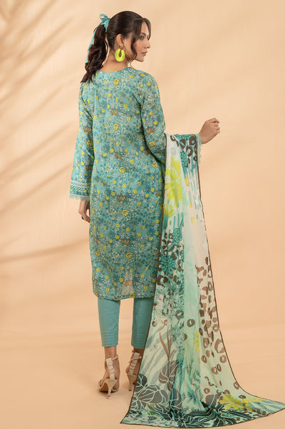 3PC Unstitched Lawn Printed Suit From Diners