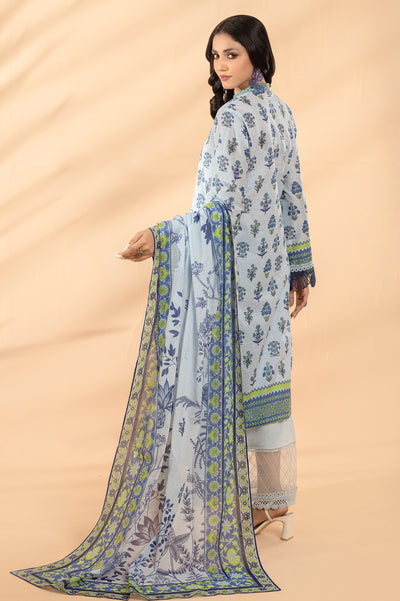 3PC Unstitched Lawn Printed Suit From Diners