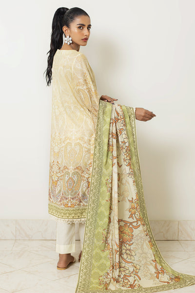 3PC Unstitched Cambric Printed Suit From Diners