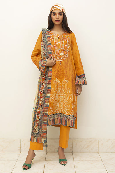 3PC Unstitched Cambric Printed Suit From Diners