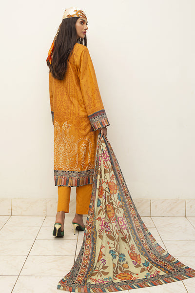 3PC Unstitched Cambric Printed Suit From Diners