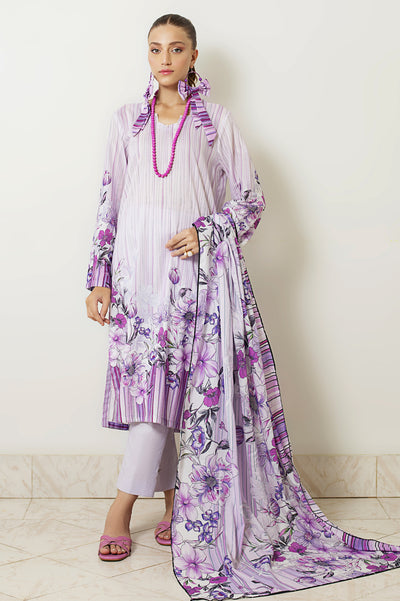 3PC Unstitched Cambric Printed Suit From Diners