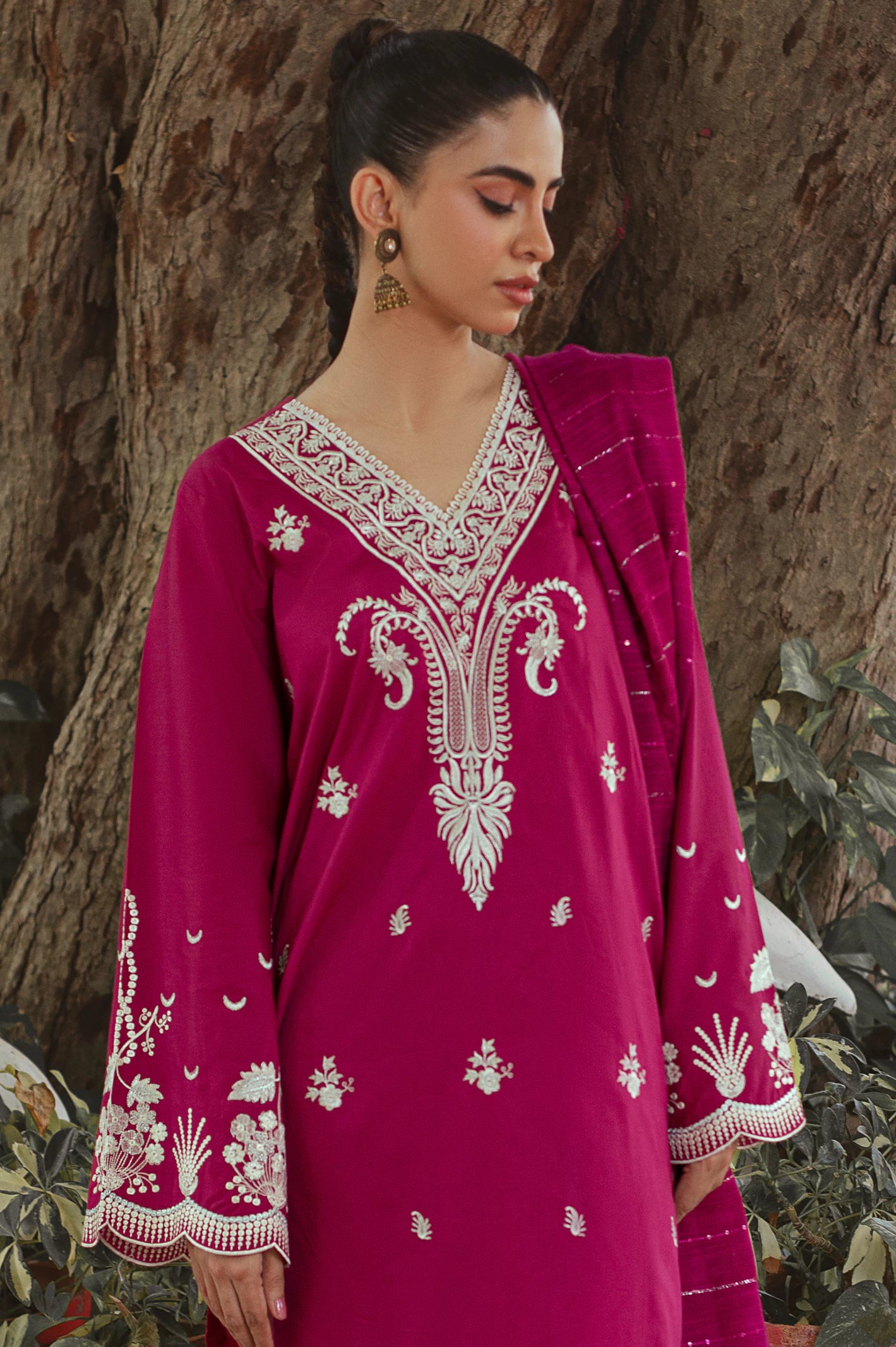 3PC Unstitched Embroidered Suit From Diners