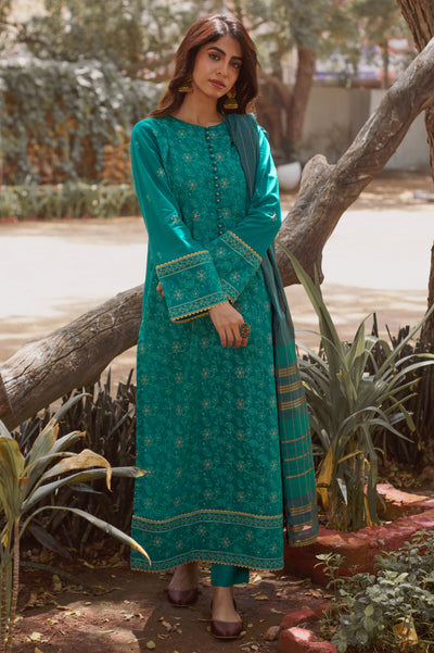 3PC Unstitched Embroidered Suit From Diners